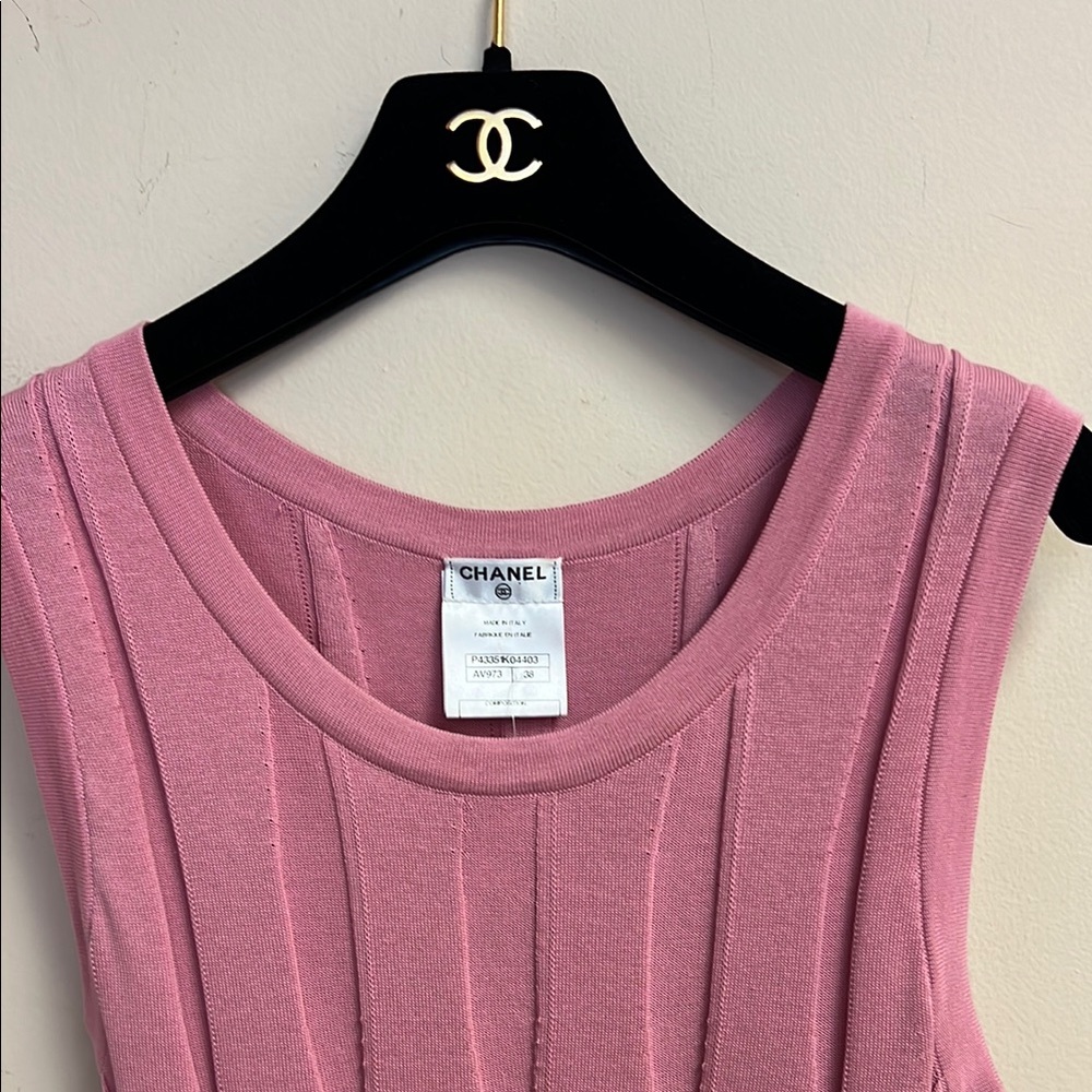 Chanel Pink Tank Top Chic and Stylish